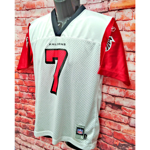 Atlanta Falcons Michael Vick #7 Jersey Youth L White Reebok NFL Football Sports - Picture 3 of 9